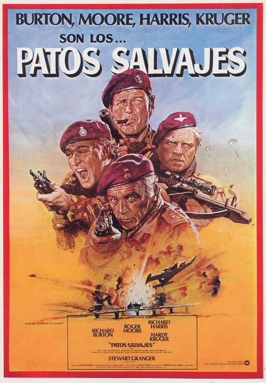 The Wild Geese Movie Poster Print featuring dynamic visuals
