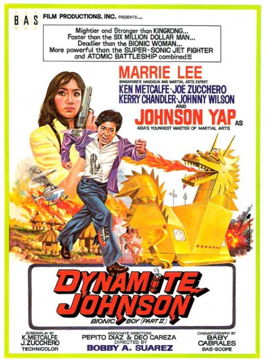 The Return of the Bionic Boy movie poster print showcasing vibrant colors and classic sci-fi artwork.