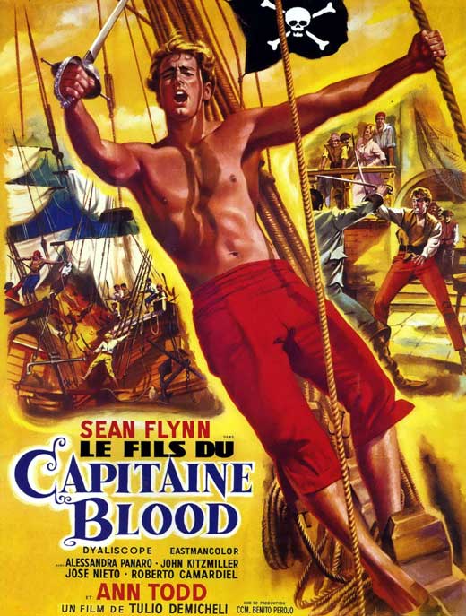 Captain Blood Movie Poster Print showcasing classic film adventure.
