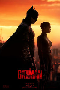 The Batman Movie Poster Print featuring iconic superhero artwork.