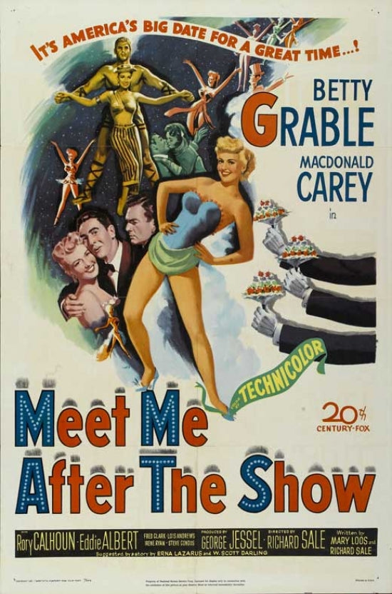 Meet Me After the Show Movie Poster Print displayed in a stylish setting