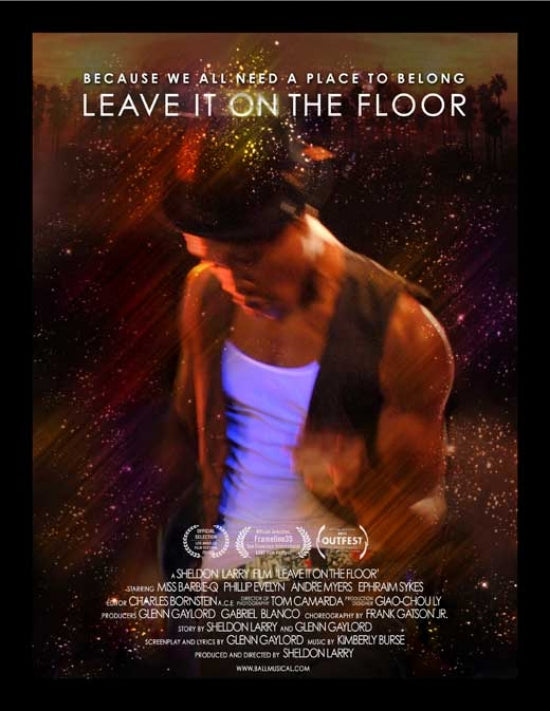 Leave It on the Floor Movie Poster featuring vibrant dance art.