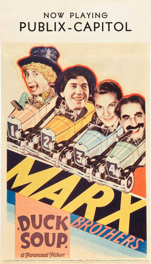 Duck Soup Movie Poster Print - 11x17 Wall Art