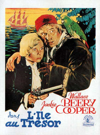 Treasure Island Movie Poster Print showcasing vibrant colors and classic adventure theme.