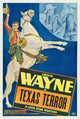 Texas Terror Movie Poster Print showcasing classic cinema artwork.