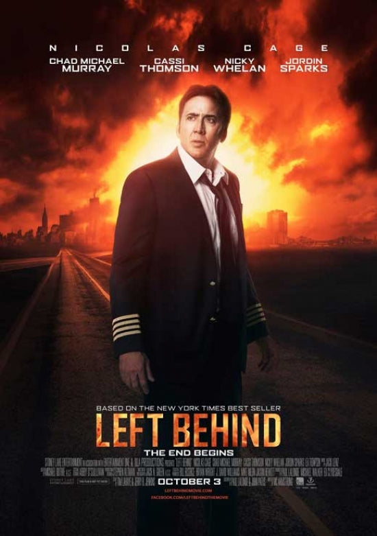 Left Behind movie poster print featuring dramatic visuals.