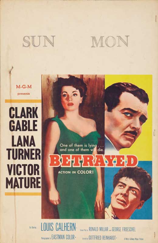 Betrayed Movie Poster Print showcasing captivating film artwork.
