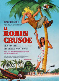 Lt. Robin Crusoe U.S.N. Movie Poster Print featuring vibrant nautical adventure imagery.