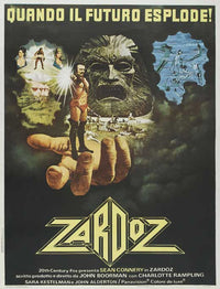 Zardoz Movie Poster Print featuring iconic film imagery.