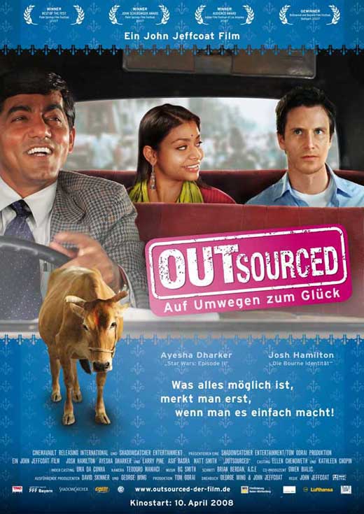 Outsourced Movie Poster Print showcasing vibrant colors and details.