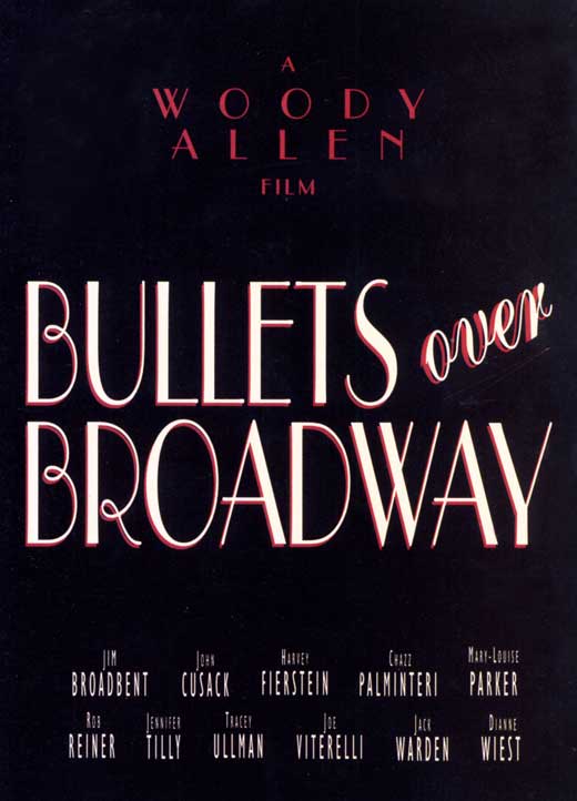 Bullets Over Broadway Movie Poster Print featuring vibrant colors and dynamic imagery.