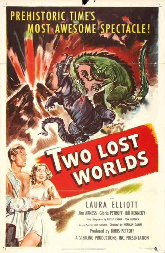 Two Lost Worlds Movie Poster Print showcasing adventure and classic imagery.