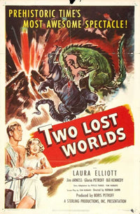 Two Lost Worlds Movie Poster Print showcasing adventure and classic imagery.
