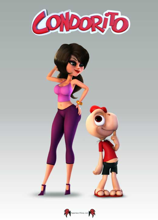 Condorito: La Película Movie Poster Print featuring colorful artwork.