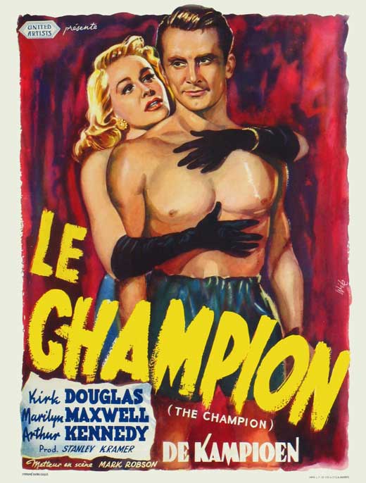Champion Movie Poster Print showcasing vibrant artwork.