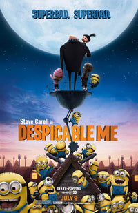 Despicable Me Movie Poster Print featuring Minions.