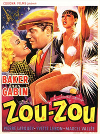 Zouzou Movie Poster Print featuring vibrant colors and classic design.