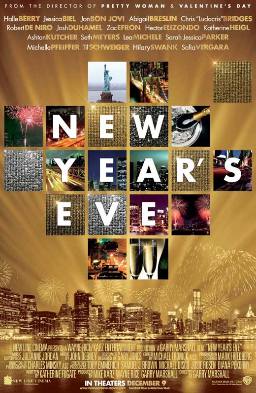 New Year's Eve Movie Poster Print showcasing festive celebrations.