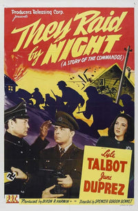 They Raid by Night Movie Poster Print featuring classic cinema art.