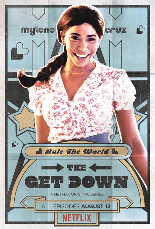 The Get Down TV Series Movie Poster showcasing vibrant 1970s New York culture.