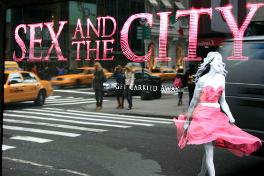 Sex and The City 2 Movie Poster Print showcasing iconic characters and fashion.