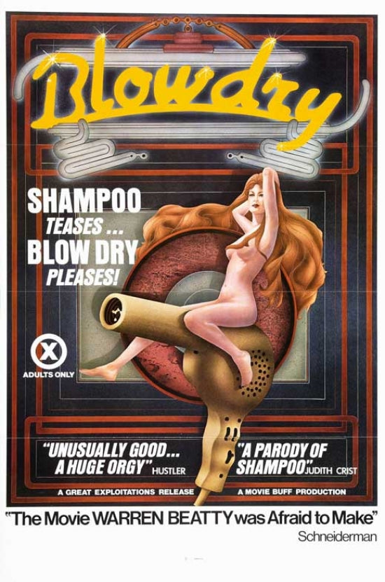 Blowdry Movie Poster Print featuring vibrant colors and film-themed design.