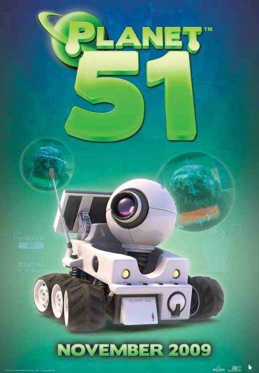 Planet 51 Movie Poster Print showcasing vibrant characters and adventure.