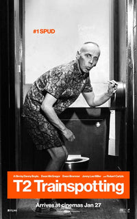 T2 Trainspotting Movie Poster Print featuring iconic imagery.