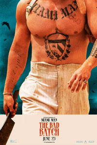 The Bad Batch Movie Poster Print - vibrant artwork showcasing dynamic characters.