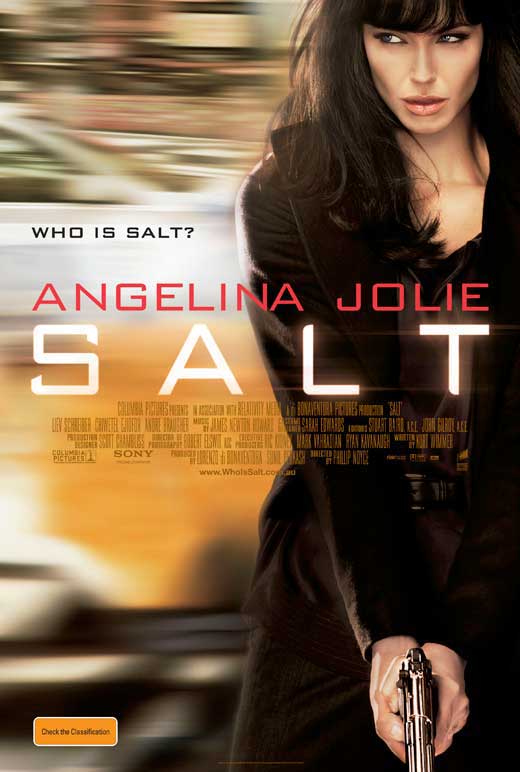 Salt Movie Poster Print featuring dynamic visuals from the action-thriller film.