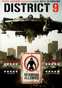 District 9 Movie Poster Print showcasing sci-fi art.