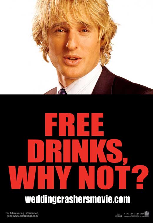 Wedding Crashers Movie Poster Print showcasing vibrant artwork.