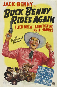 Buck Benny Rides Again Movie Poster Print showcasing classic film art.