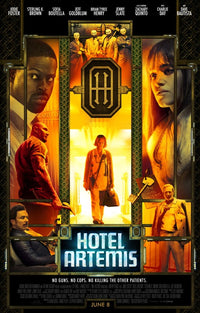 Hotel Artemis Movie Poster Print showcasing vibrant design and cinematic theme.