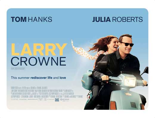 Larry Crowne Movie Poster Print showcasing vibrant colors and cinematic design.
