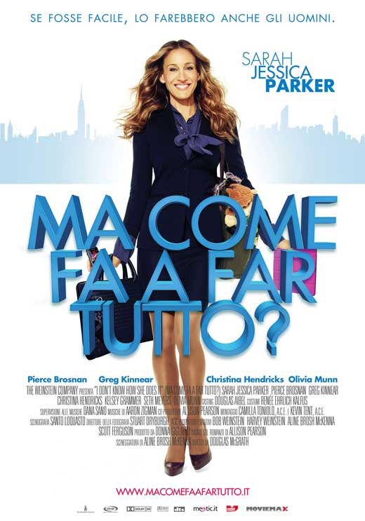 I Don't Know How She Does It Movie Poster Print showcasing vibrant colors and humorous themes.