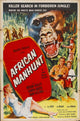 African Manhunt movie poster print showcasing vibrant artwork.