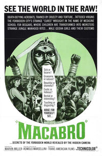 Macabro Movie Poster Print featuring eerie horror imagery.