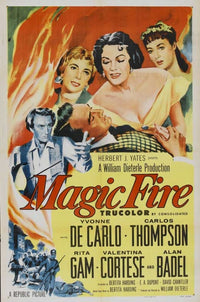 Magic Fire Movie Poster Print showcasing vibrant colors and cinematic themes.