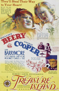 Treasure Island Movie Poster Print showcasing classic adventure art.
