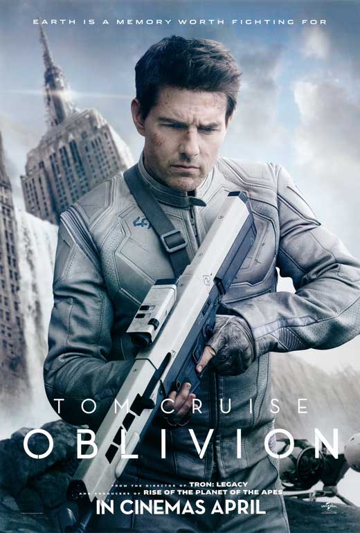 Oblivion Movie Poster Print showcasing captivating sci-fi visuals.
