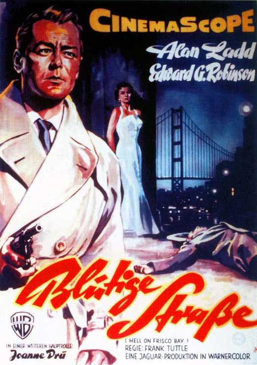 Hell on Frisco Bay Movie Poster Print, classic film artwork
