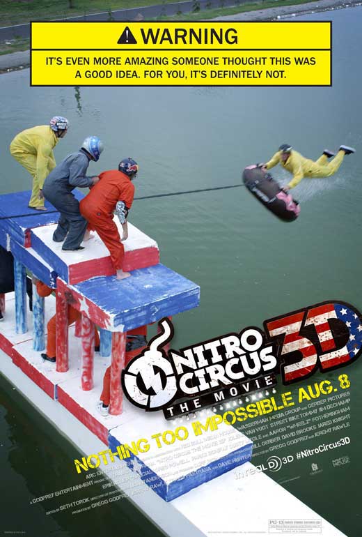 Nitro Circus: The Movie Poster Print showcasing action-packed extreme sports.