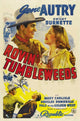 Rovin' Tumbleweeds Movie Poster Print showcasing vibrant colors and classic Western theme.