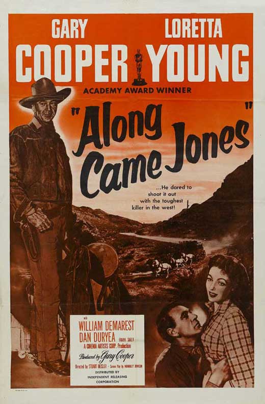 Along Came Jones Movie Poster Print showcasing classic film art.