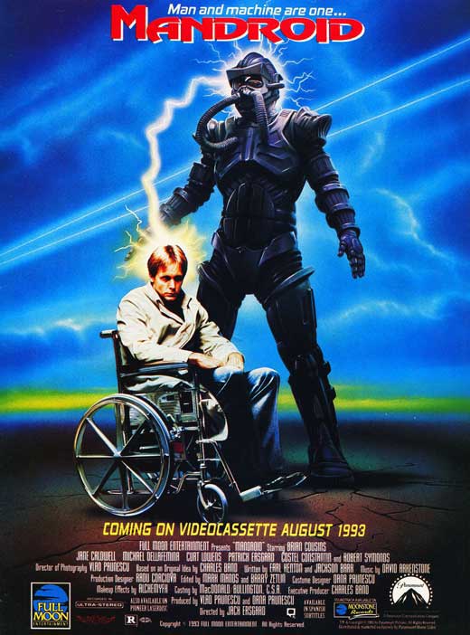 Mandroid Movie Poster Print showcasing futuristic action and adventure.