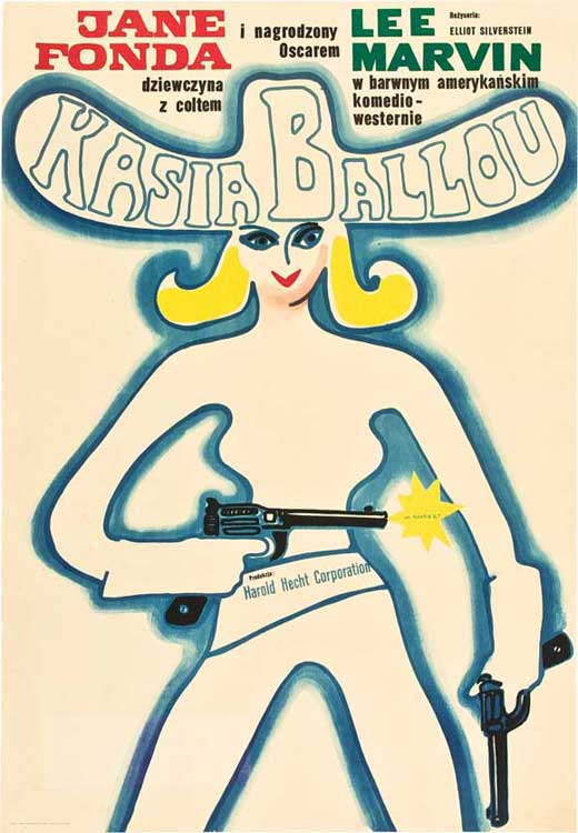 Cat Ballou Movie Poster Print featuring classic western comedy