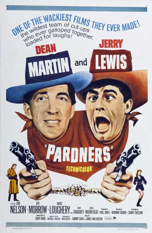 Pardners Movie Poster Print showcasing classic Western film art.