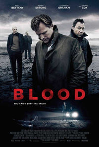 Blood Movie Poster Print showcasing dramatic imagery and vibrant colors.