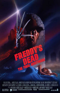 Freddy's Dead: The Final Nightmare Movie Poster Print showcasing iconic horror imagery.